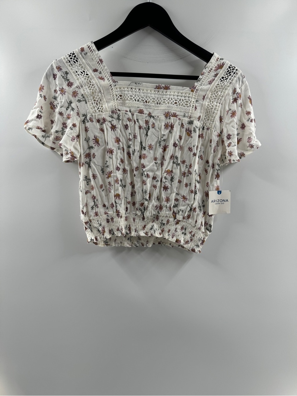Arizona Jean Co Floral Square Neck Crop Top – Women’s Small NWT
